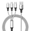 🔌3 In 1 USB Cable For IPhone | XS Max XR X 8 7 Charging Charger | Micro USB Cable For Android USB TypeC Mobile Phone Cables - Vortex Trends