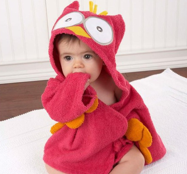 Cartoon Cute Animal Modeling Baby Bath Towels Baby Bathrobes Cotton Children's Bathrobes Baby Hooded - Vortex Trends