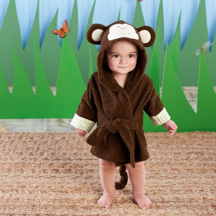 Cartoon Cute Animal Modeling Baby Bath Towels Baby Bathrobes Cotton Children's Bathrobes Baby Hooded - Vortex Trends