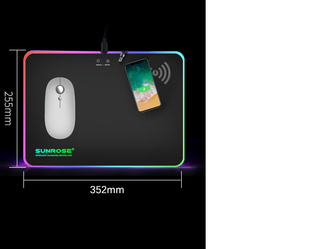 Wireless Charging Luminous Mouse Pad - Vortex Trends