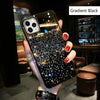 European And American Punk Gradient Rhinestone Makeup Mirror Phone Case - Vortex Trends