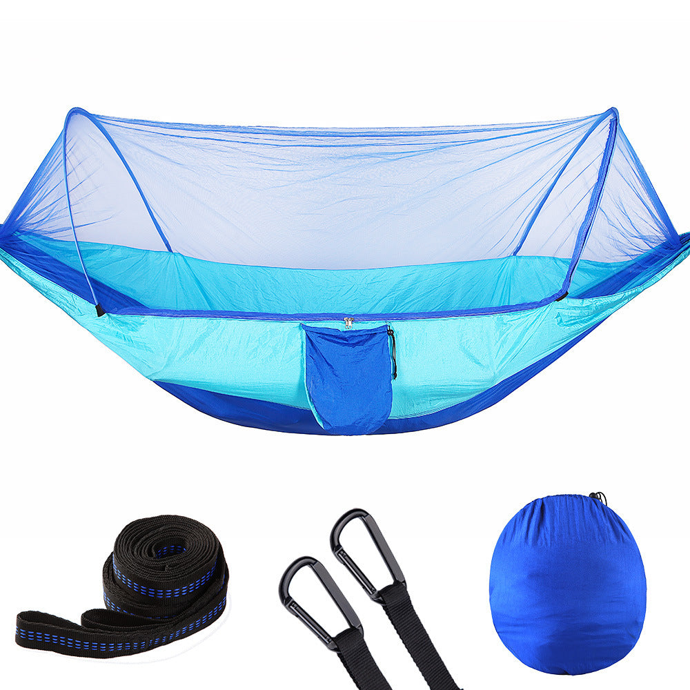 Fully Automatic Quick Opening Hammock With Mosquito Net - Vortex Trends