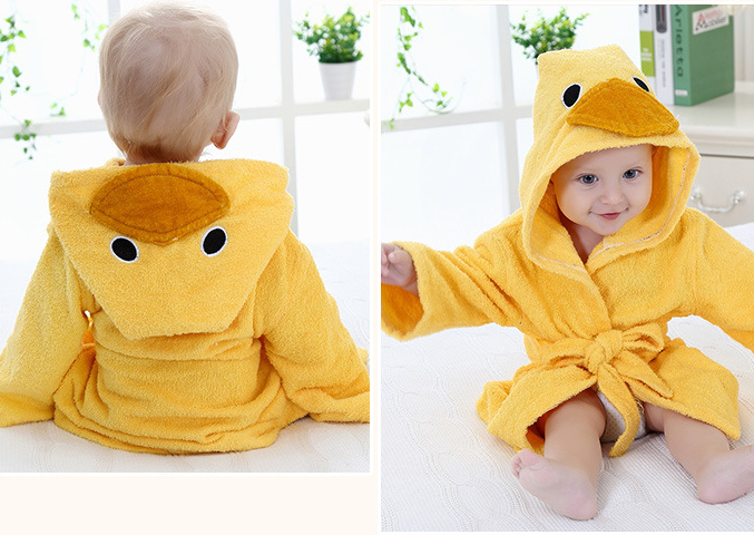 Cartoon Cute Animal Modeling Baby Bath Towels Baby Bathrobes Cotton Children's Bathrobes Baby Hooded - Vortex Trends