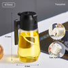 Oil Sprayer Dispenser For Cooking BBQ 2 In 1 Glass Oil/Vinegar/Soy Sauce Spray Kitchen Oil Bottle - 470ML