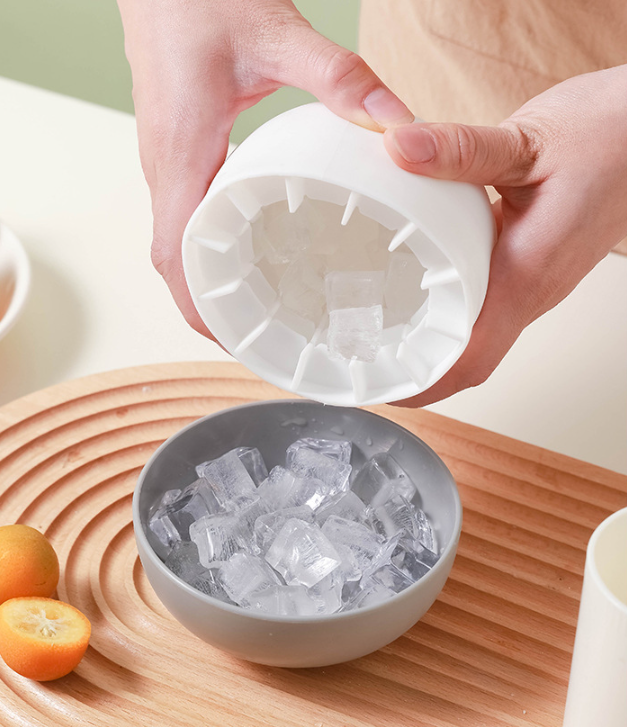 Ice Block Mold Silicone Mushroom Ice Cup Frozen Refrigerator Ice Grid Box Durable Easy Demould Bucket Homemade Crushed Ice Maker Ktichen Gadgets - Vortex Trends