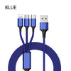 🔌3 In 1 USB Cable For IPhone | XS Max XR X 8 7 Charging Charger | Micro USB Cable For Android USB TypeC Mobile Phone Cables - Vortex Trends