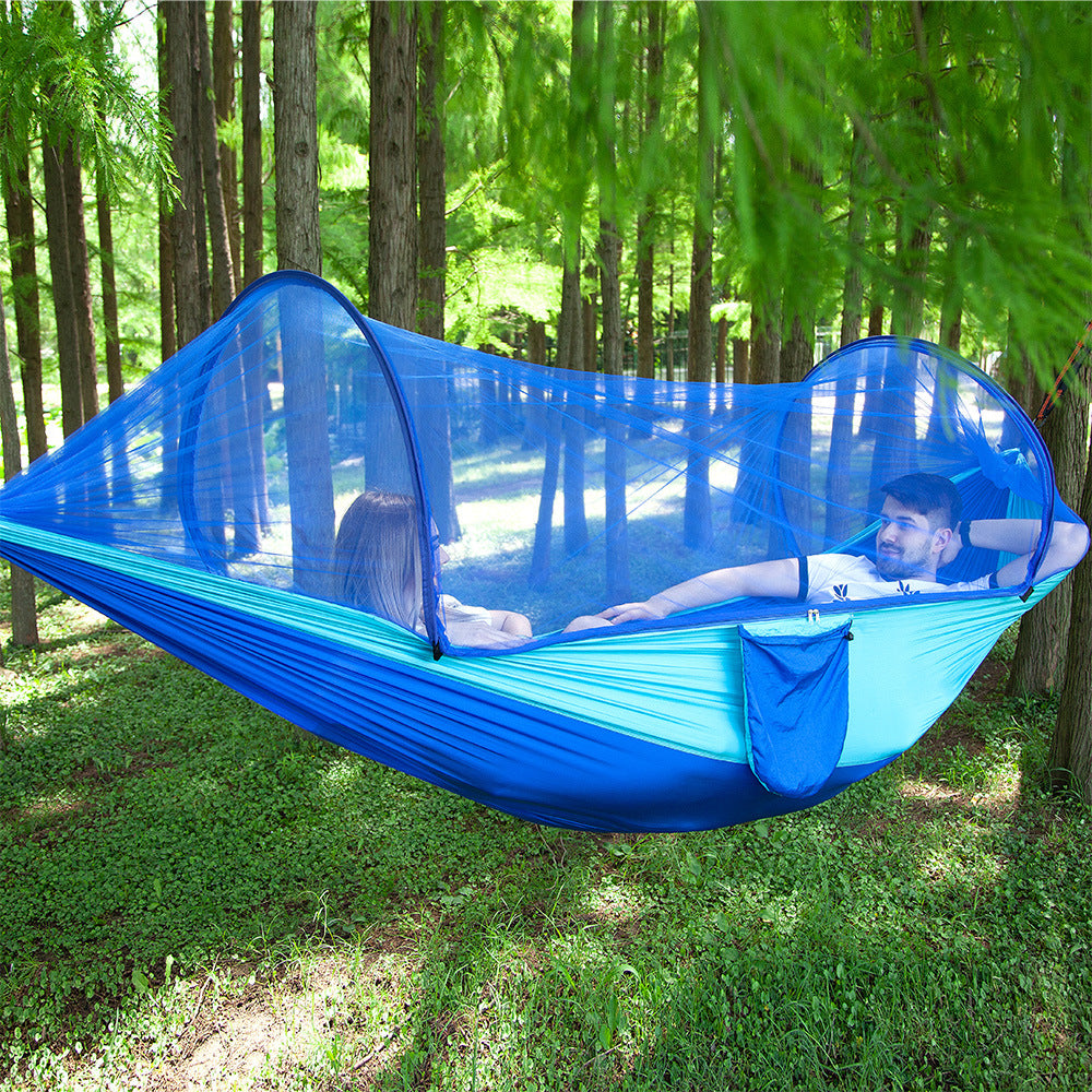 Fully Automatic Quick Opening Hammock With Mosquito Net - Vortex Trends