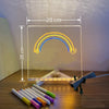 Acrylic DIY Note Board LED Night Light Creative Message Board Holiday Lamp With 7Pens USB LED Desk Lamp Note Daily Moment Painting Lamp - Vortex Trends