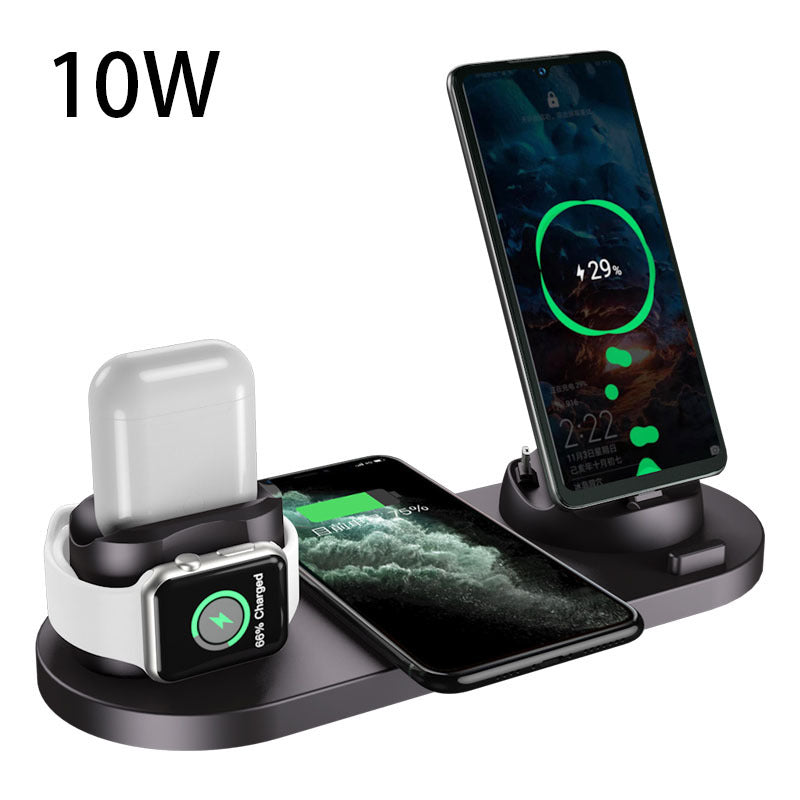 Wireless Charger For IPhone Fast Charger For Phone Fast Charging Pad For Phone Watch 6 In 1 Charging Dock Station - Vortex Trends