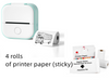 Portable Mini Thermal Label/Price Tag Printer | Photo Printer with Bluetooth