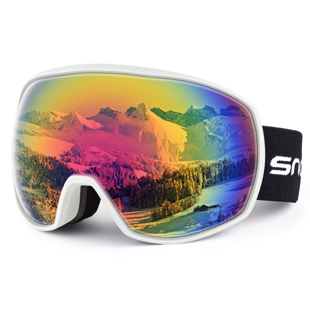 New double-layer anti-fog ski goggles, mountaineering ski goggles, men's and women's snow glasses card myopia - Vortex Trends