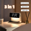 Creative 3 In 1 Bedside Lamp Wireless Charging LCD Screen Alarm Clock  Wireless Phone Charger For Iphone - Vortex Trends
