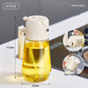 Oil Sprayer Dispenser For Cooking BBQ 2 In 1 Glass Oil/Vinegar/Soy Sauce Spray Kitchen Oil Bottle - 470ML