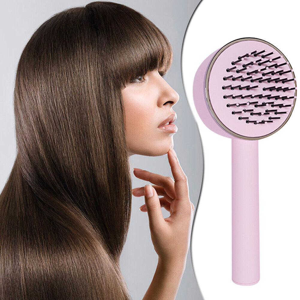 🧹3D Air Cushion Massager Brush With Retractable Bristles | Self Cleaning Hair Brush Massage | One-key Self-cleaning Hair Brush - Vortex Trends