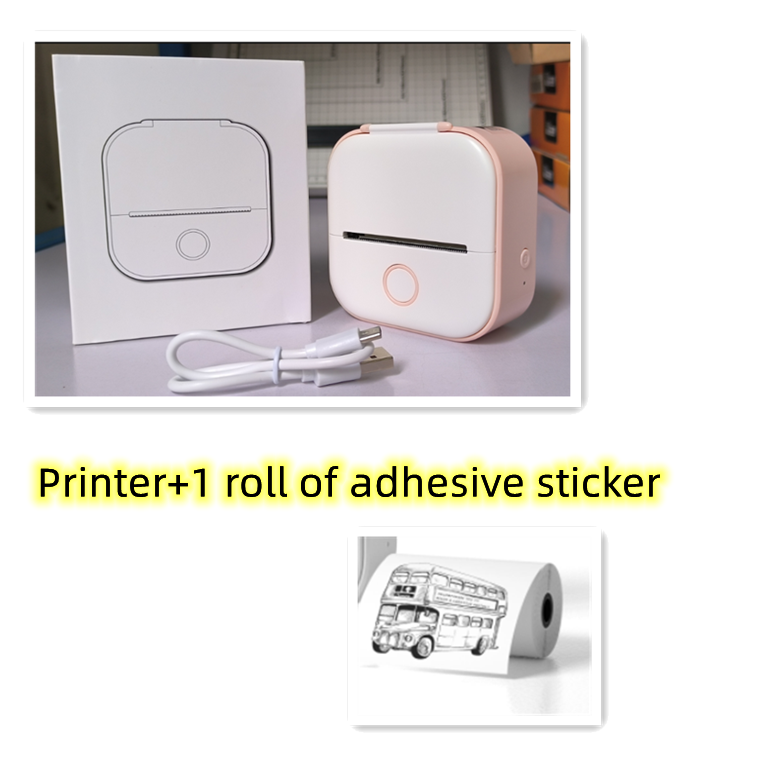 Portable Mini Thermal Label/Price Tag Printer | Photo Printer with Bluetooth