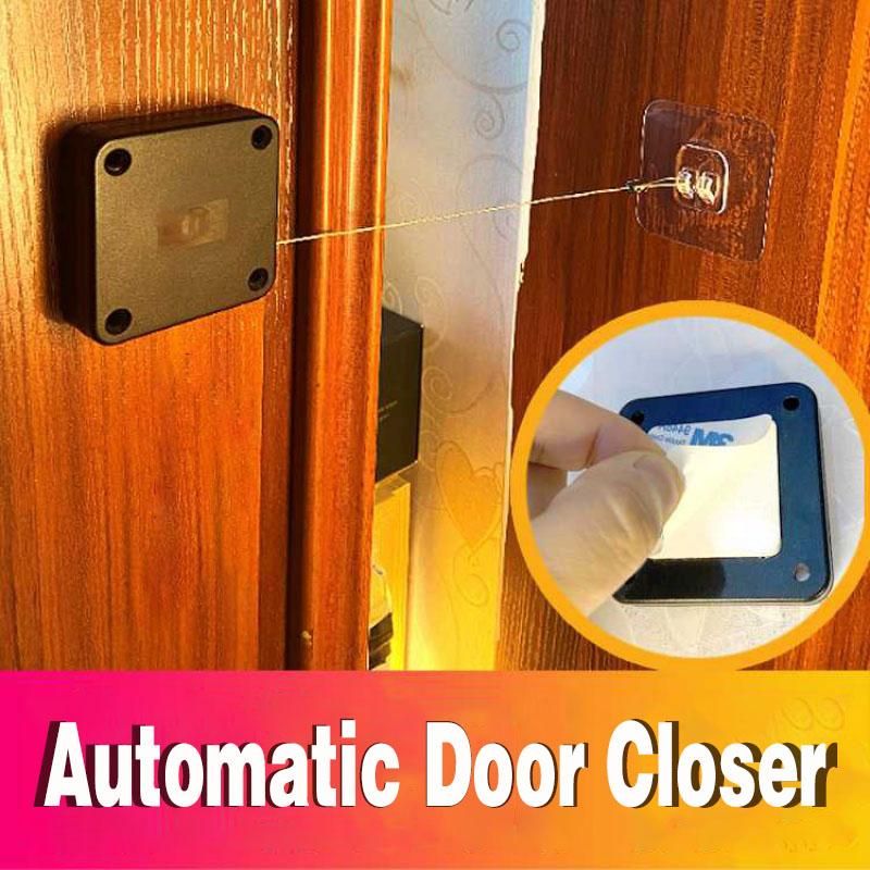 Automatic Door Closer Punch-Free Soft Close Door Closers For Sliding Door Glass Door 500g-1000g Tension Closing Device - Vortex Trends