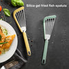 🍴🍴🍴Nonstick Fish Spatula | Thin Slotted Spatulas Turner Silicone Fish Spatulas | High Heat Resistant Cooking Utensils - Vortex Trends