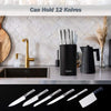 🔪 Knife Block Holder | Unique Double-Layer Wavy Design | Round Black Knife Holder for Kitchen - Vortex Trends