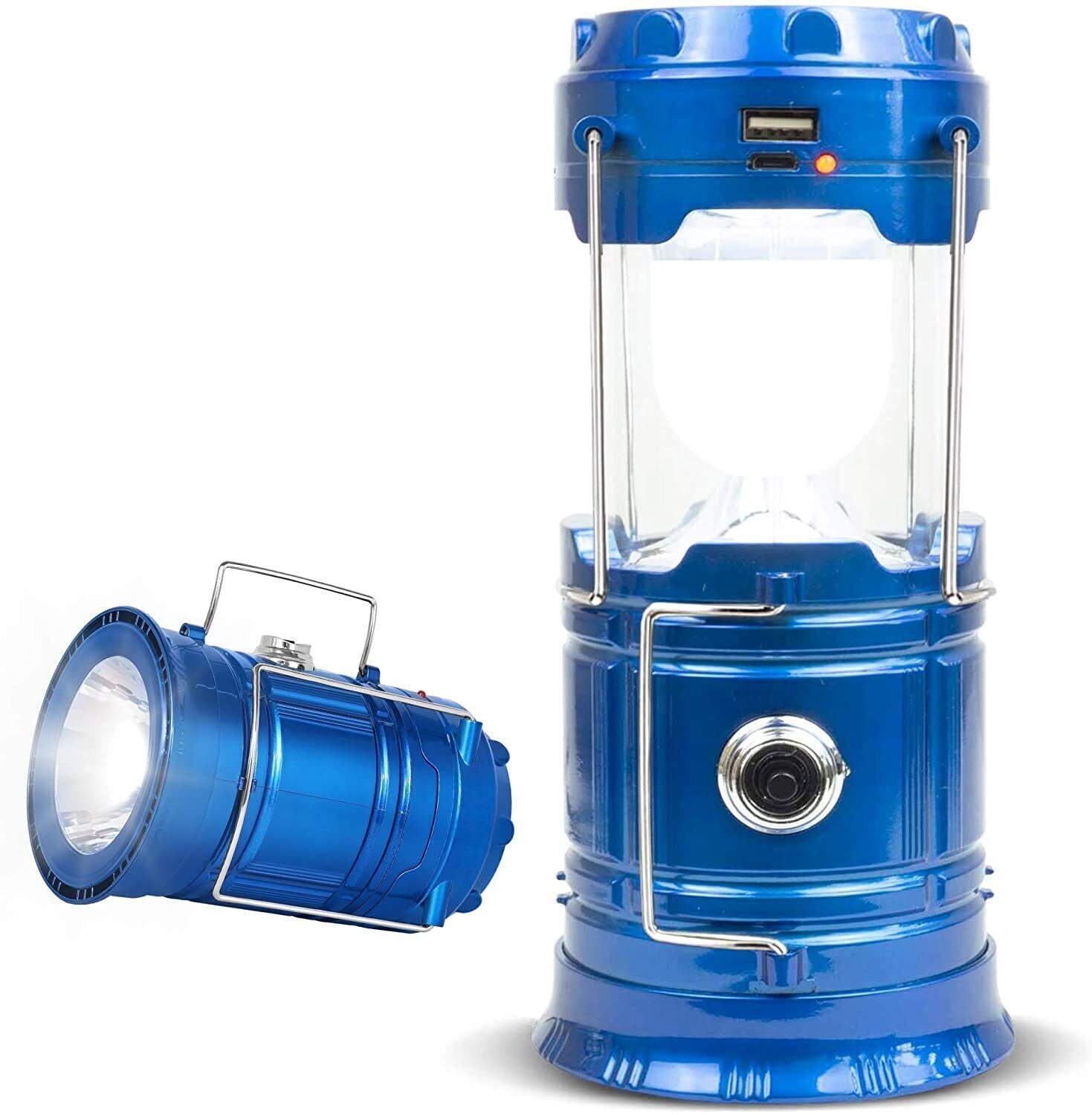 🔦Portable Camping Torch | Rechargeable Lantern | Night Light Tent | Lamp Solar Power - Vortex Trends