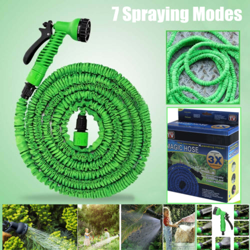 ❤️7Function Spray Nozzle 100FT Water Hose Gun Multi Pattern Garden Adjustable Mist | Expanding Garden Water Hose Pipe - Vortex Trends