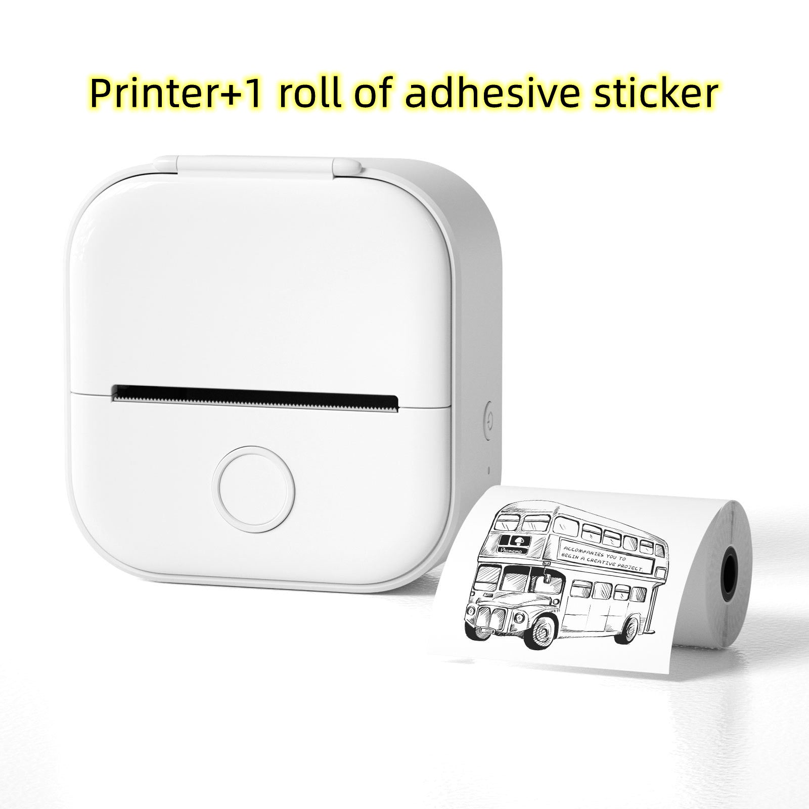 Portable Mini Thermal Label/Price Tag Printer | Photo Printer with Bluetooth