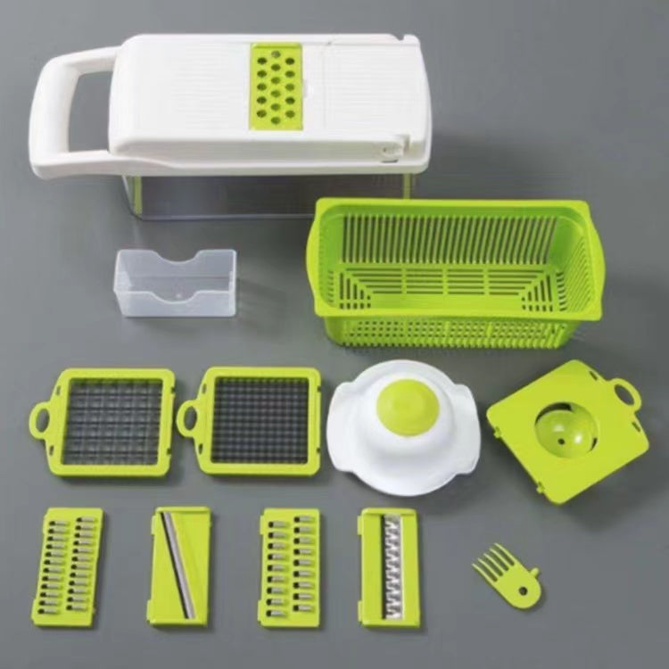 12 In 1 Manual Vegetable Chopper Kitchen Gadgets Food Chopper Onion Cutter Vegetable Slicer - Vortex Trends