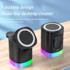 3 In 1 Magnetic Wireless Fast Charger For Smart Phone RGB Ambient Light Charging Station For Airpods IWatch - Vortex Trends