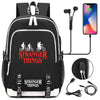 🎒Ride The Bike Down World Of Stranger Backpack | Dream Of Exploring Things | Laptop Daypack With USB | Charging Sport Bag - Vortex Trends