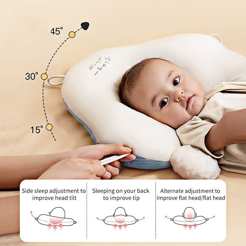 👶 Baby Correction Head Shaping Pillow | Ultra-Soft Huggable Baby Pillow | Pillows for Babies - Vortex Trends