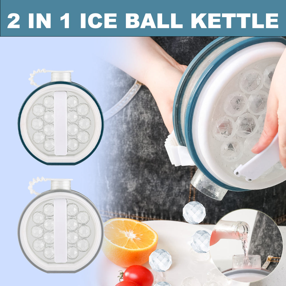 2 In 1 Portable Creative Ice Bottle Cold Kettle Household Ice Grid Frozen Ice Box Ice Cream Tools Bar Ice Ball Maker Kitchen Gadgets - Vortex Trends
